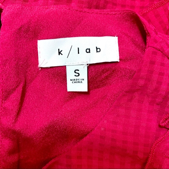K/Lab Pink Ruffle Blouse - Picture 6 of 6
